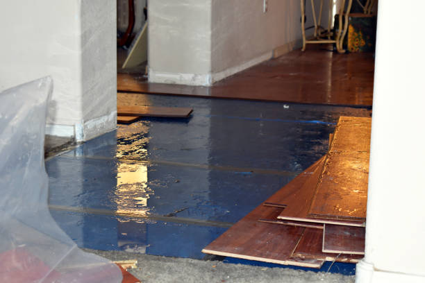 Professional Flood Damage Restoration technician working in Commerce, TX